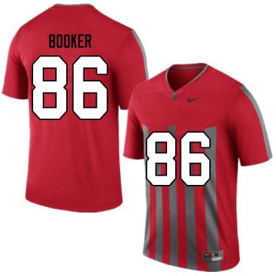 Men's Ohio State Buckeyes #86 Chris Booker Retro Nike NCAA College Football Jersey Comfortable SPA6344LJ